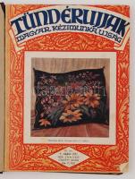 1928 Tündérujjak. Magyar Kézimunka Újság. 10 száma. IV. 1.szám. Ünnepi szám- 10. szám. Egybekötve egészvászon kötésben.