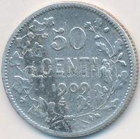 Belgium 1909. 50c Ag "II. Lipót" T:3 Belgium 1909. 50 Centimes Ag "Leopold II" C:F