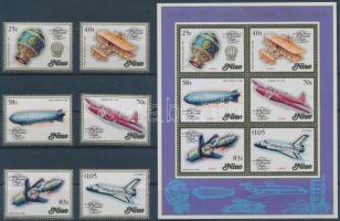 200 éves a repülés sor + blokk Bicentenary of flight set + block