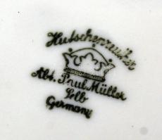 Hutschenreuther német virágmintás porcelán kínáló, matricás, hibátlan, jelzett, 28cm