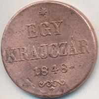 1848. 1kr Cu T:2,2- rep.