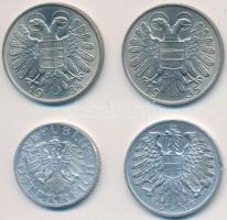 Ausztria 1934. 1Sch Cu-Ni + 1935. 1Sch Cu-Ni + 1947. 50gr Al + 1957. 1Sch Al T:2,2-
Austria 1934. 1 ...