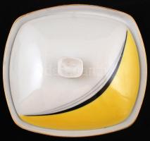 Hollóháza porcelán ékszertartó, kézzel festett, jelzett, hibátlan, 10x9xx3cm