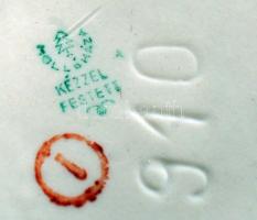 Hollóháza porcelán ékszertartó, kézzel festett, jelzett, hibátlan, 10x9xx3cm