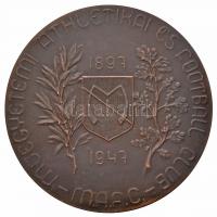 Magdányi Antal (1902-) 1947. "Műegyetemi Athletikai és Football Club" Br emlékplakett (60m...