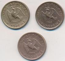 1946-1948. 10f tombak (3xklf) T:2