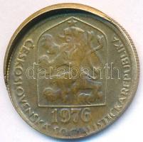 Csehszlovákia 1976. 20h sárgaréz, verethibás T:2- 
Czechoslovakia 1976. 20 Haleru Brass striking err...