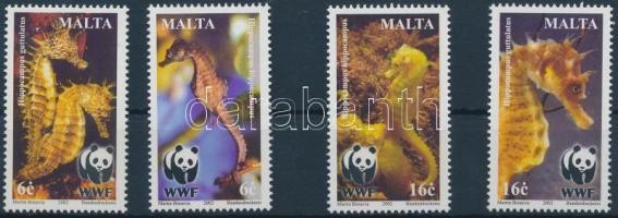 2002 WWF Tengeri csikók sor + 4 FDC Mi 1207-1210