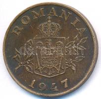 Románia 1947. 2L Br T:2- ütésnyom
Romania 1947. 2 Lei Br C:VF ding