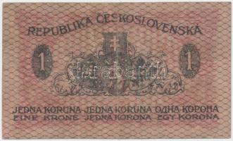 Csehszlovákia 1919. 1K T:III Czechoslovakia 1919. 1 Korun C:F