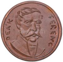 Ifj. Szlávits László (1959-) DN "Deák Ferenc / Emlékül a Magyar Honvédségtől" Br emlékérem (39mm) T:2