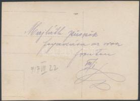 1917 Majláth Gusztáv Károly (1864-1940) erdélyi püspök fogadása az orosz fronton, fotó, 11,5×8,5 cm