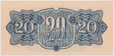 Csehszlovákia 1944. 20K "SPECIMEN" T:II
Czechoslovakia 1944. 20 Korun "SPECIMEN"...