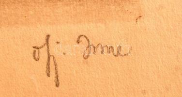 Ifj. Imre István (1950-): Szajkó. Rézkarc, papír, jelzett, 19×11 cm