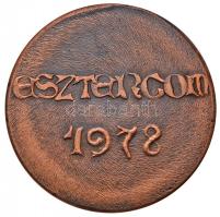 Szabó Ferenc (1944-) 1978. "Hunor és Magor / Esztergom 1978" Br emlékérem (47,5mm) T:2