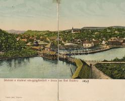 Vízakna-gyógyfürdő leporellocard (összeragasztott)