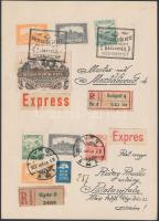 1922 Schima Bandi (1882-1959): Európa szétverése. Vegyes technika, Nyomtatványként elküldve. / Destr...