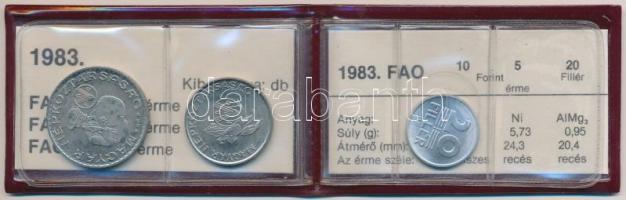 1983. 20f + 5Ft + 10Ft "FAO" eredeti tokban tanúsítvánnyal T:1-