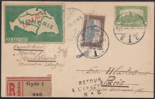 1919 Schima Bandi (1882-1959): Párizshoz. Irredenta propaganda. Vegyes technika, Nyomtatványként elk...