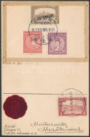 1918 Schima Bandi (1882-1959): Őszi rózsa, vörös őszi rózsa. Propaganda grafika. Vegyes technika, Ny...