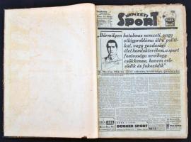 1939 A Nemzeti Sport I. fél évfolyama bekötve, jó állapotban