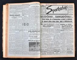 1938 A Sporthírlap I. fél évfolyama bekötve, jó állapotban