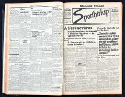 1938 A Sporthírlap II. fél évfolyama bekötve, jó állapotban