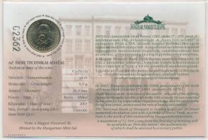 2003. 20Ft "Deák Ferenc" elsőnapi veret számozott emléklapon T:BU