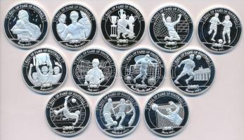 Uganda 2006. 2000Sh Ag "A labdarúgás halhatatlanjainak csarnoka" (12xklf) T:PP 
Uganda 200...