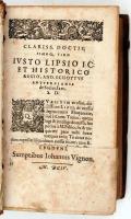 Senecae opera. Johanni Vignon, 1604, Lugduni. Aranyozott kiadói egészbőr kötésben, gerinc sérült, cí...