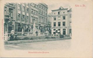 Köln, Heinzelmanncheim-Brunnen, Restaurant Zwarc, Briefmarken Münzen Alterhürmer Antiquitäten