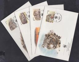 WWF Panthera set + 4 FDC WWF Pantera sor + 4 FDC