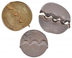 1985. 10Ft + 1986. 20Ft + 1989. 5Ft mindhárom érvénytelenített érme