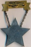 ~1950. "Kiváló Dolgozó" zománcozott, Rákosi-címeres fém kitüntetés, nem saját, de Rákosi-c...