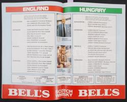 1981 Angol-Magyar válogatott mérkőzés eredeti programfüzete/ FIFA World Cup, Wembley Stadium, Offici...
