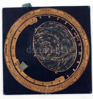 cca 1900 Forgatható, mechanikus csillag térkép / Vintage, mechanic star map 17x17 cm