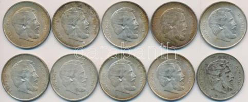 1947. 5Ft Ag "Kossuth" (10x) T:2- patina