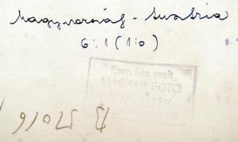 1955 Magyar-Osztrák mérkőzés 6:1. A 100. mérkőzés! eredeti nagyítás, 13x18cm