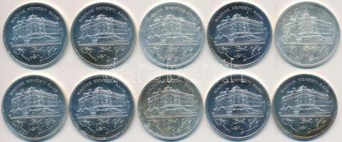 1992. 200Ft Ag "MNB" (10x) T:1-,2 patina