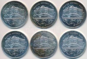 1992. 200Ft Ag "MNB" (6x) T:1-,2 kis patina