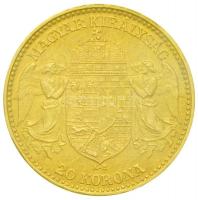 1914KB 20K Au "Ferenc József" (6.78g/0.900) Bosznia címerrel! T:2-,2
Hungary 1914. 20 Kron...