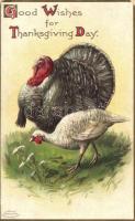 Thanksgiving, Turkey, Emb. litho