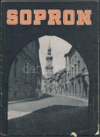 cca 1960 Sopron, ismeretterjesztő prospektus helytörténeti információkkal, több kihajtható képpel