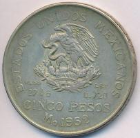 Mexikó 1952. 5P Ag T:2-
Mexico 1952. 5 Pesos Ag C:VF