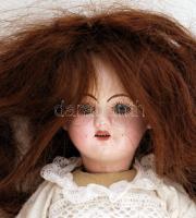 Aich, Menzel & Co Dolls 1918-1930 Austria antik baba, porcelán fejű, fa testű, mozgatható végtag...