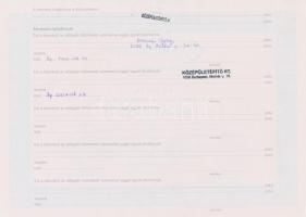 Budapest 1999. "Középületépítő Részvénytársaság" dolgozói részvénye 10.000Ft-ról (2x) sors...