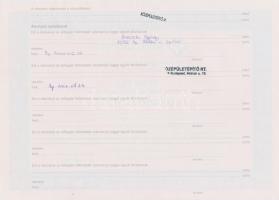 Budapest 1999. "Középületépítő Részvénytársaság" dolgozói részvénye 10.000Ft-ról (2x) sors...