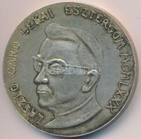 1980. "László Card. Lékai Esztergom MCMLXXX" ezüstözött fém emlékérem (48mm) T:2-