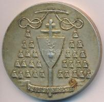 1980. "László Card. Lékai Esztergom MCMLXXX" ezüstözött fém emlékérem (48mm) T:2-