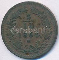 1864B 5/10Kr Cu T:2- Adamo M3